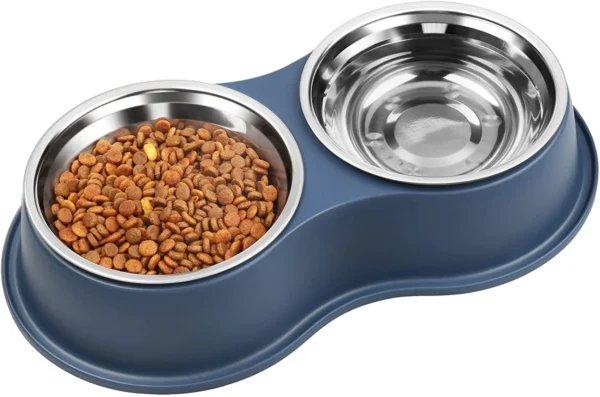 Dog Bowl Double Dog Cat Bowl Premium Stainless Steel