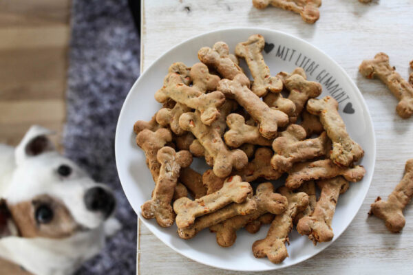 Healthy Dog Treats with Bananas and Carrots